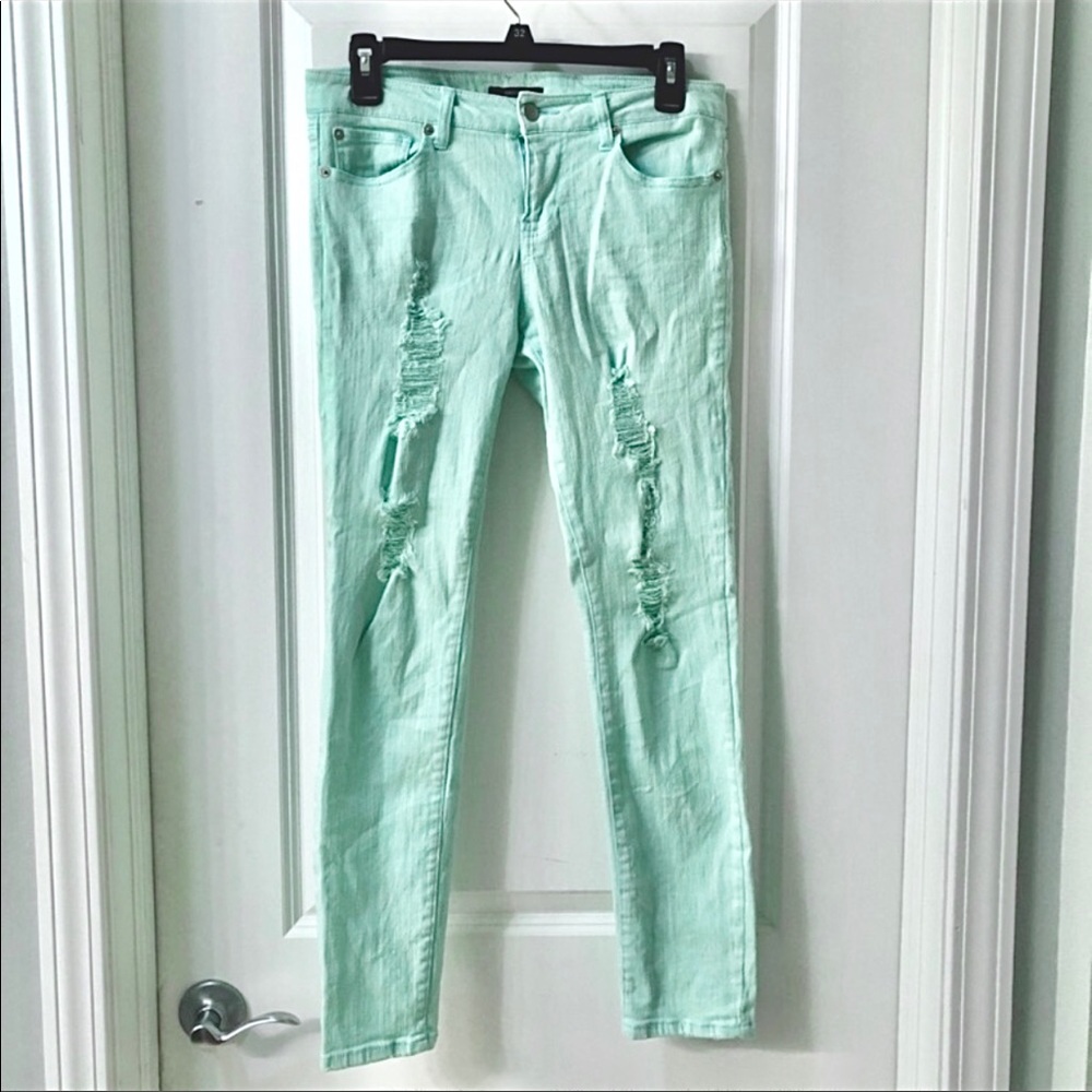 Forever 21 Mint Skinny Pants